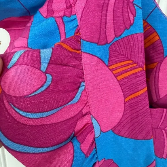 Tuckernuck Pink and Blue Floral Dress - Picture 7 of 9